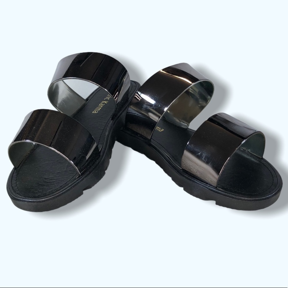 NIB Electric Karma Pewter Sandals Sz 7